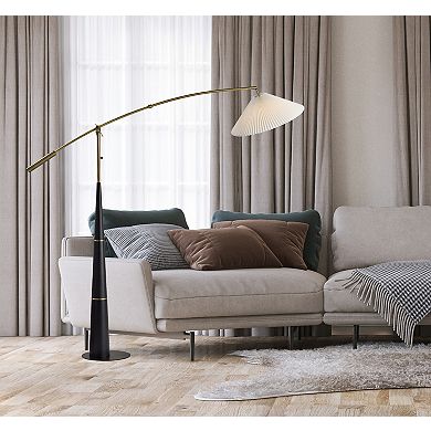 ADESSO Leroy Arc Floor Lamp With Adjustable Arm