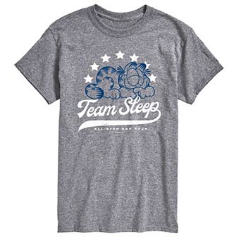 Big & Tall Garfield Team Sleep All-Star Nap Tour Graphic Tee