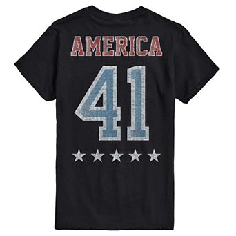 Big & Tall Marvel Captain America Distressed Graphic Tee