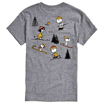 Big & Tall Peanuts Skiing Graphic Tee