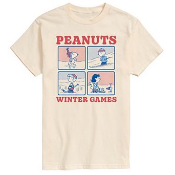 Big & Tall Peanuts Winter Games Graphic Tee