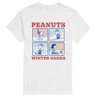 Big & Tall Peanuts Winter Games Graphic Tee