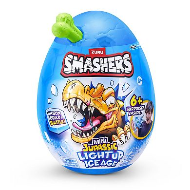 ZURU Smashers Mini Jurassic Light-Up Ice Age Action Figure - Styles May Vary
