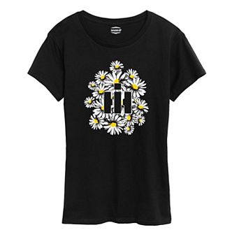 Women's Case IH Logo Daisies Graphic Tee