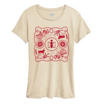 Women's Case IH Western Bandana Icons Graphic Tee