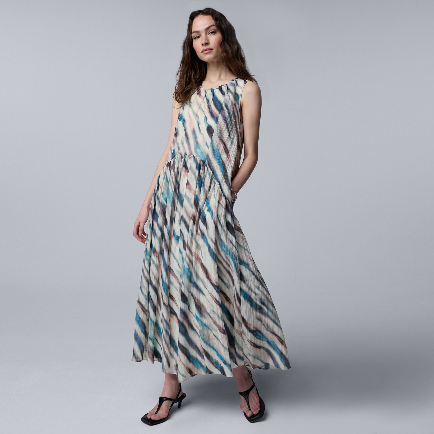 Женские платья Simply Vera Vera Wang Shirred Maxi Dress
