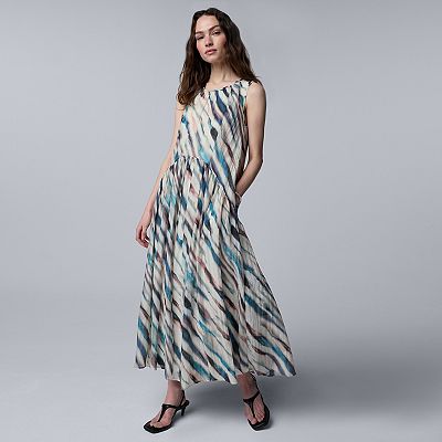 shirred beach dress Shirred Waist Printed Maxi Dress main image 1