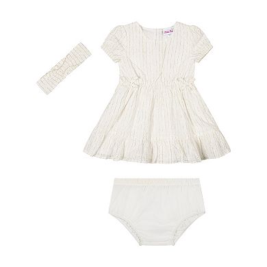 Baby & Toddler Girl Little Lass Woven Eyelet Dress & Headband Set