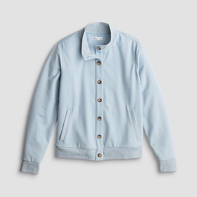 Women's Croft & Barrow® Button Front Knit Jacket