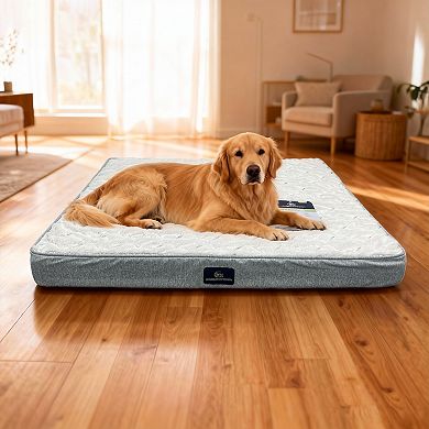 Serta Quilted Orthopedic Pillowtop Dog Bed with Removable Cover