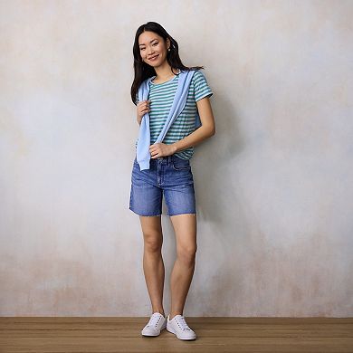 Women's LC Lauren Conrad High Rise Loose Jean Shorts