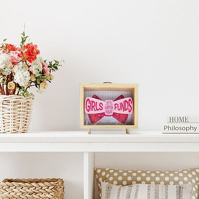 Girls Just Wanna Have Fun Coin Bank Table Decor