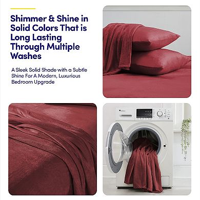 Sweet Home Collection Ultra Soft Solid Fleece Sheet Set