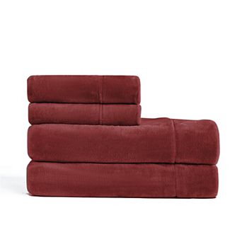 Sweet Home Collection Ultra Soft Solid Fleece Sheet Set