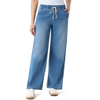 Women's Gloria Vanderbilt Relaxed Wide Leg Drawstring Jeans