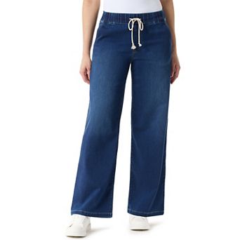 Women's Gloria Vanderbilt Relaxed Wide Leg Drawstring Jeans