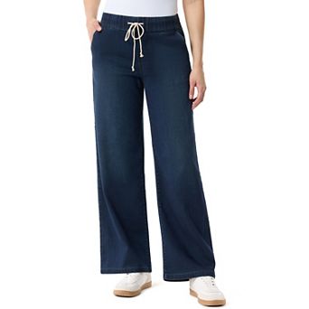Women's Gloria Vanderbilt Relaxed Wide Leg Drawstring Jeans