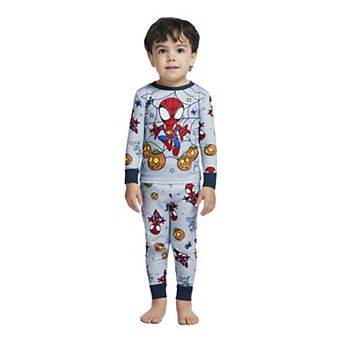 Toddler Boy Marvel's Spidey and His Amazing Friends Spider-Man Halloween Pajama Top & Pajama Bottoms Set