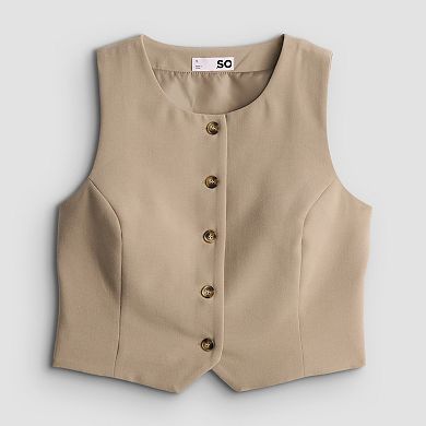 Juniors' SO® High Neck Vest