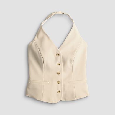 Juniors' SO® Halter Suit Vest