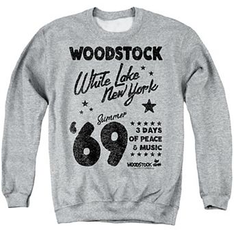 Men's Woodstock White Lake New York Graphic Sweatshirt