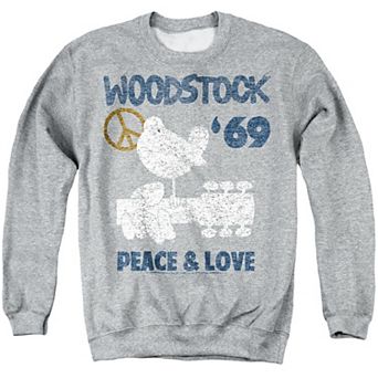 Men's Woodstock Peace & Love Graphic Sweatshirt