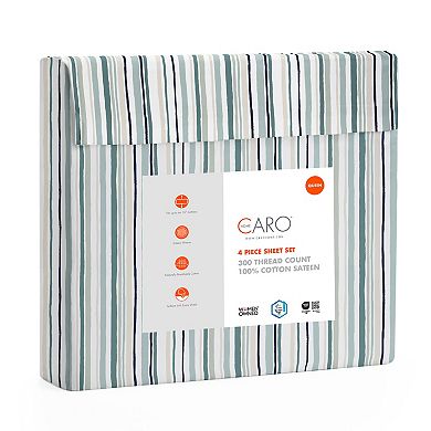 Caro Home Serena Printed Sheet Set