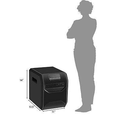 12 H Timer LED Remote Control Portable Electric Space Heater