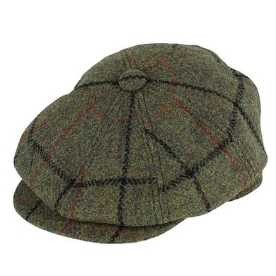 Epoch Hats Company Men's Berteil Wool Tweed Newsboy Cap