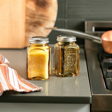 RSVP International Retro Stainless Steel S&P Set