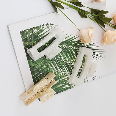 3Pcs Hair Caw Clips, Acetic Acid Hair Clips, Large Hair Barrettes