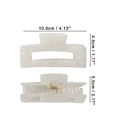 3Pcs Hair Caw Clips, Acetic Acid Hair Clips, Large Hair Barrettes