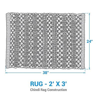 Split P Ryland Chindi Rug 2' x 3'