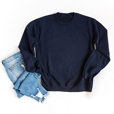 Embroidered Text Me When You Get Home - Women's Graphic Sweatshirt