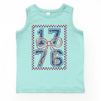 The Juniper Shop 1776 Checkered Coquette Youth Tank Top
