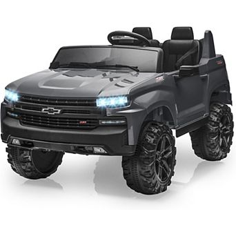 24V Chevrolet Silverado Kids Ride-On Truck, 2-Seater w/ Parent Remote & Music