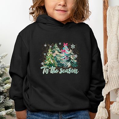 Tis The Season Painted Trees - Toddler Hoodie