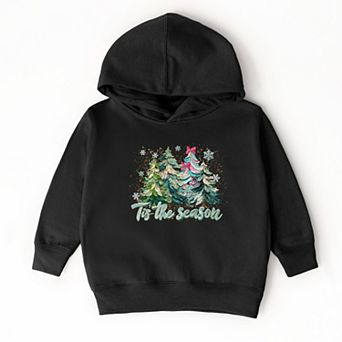 Tis The Season Painted Trees - Toddler Hoodie