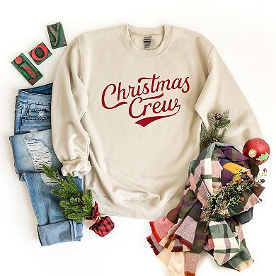 Christmas Crew Cursive - Women's Graphic Sweatshirt