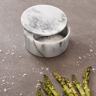 RSVP International Salt Box - White Marble