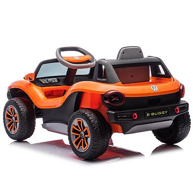12V Licensed Volkswagen Kids Electric Car with Parental Remote Control Ride-On Toy for Toddlers 3+