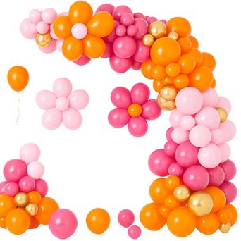 Pink Latex Balloon Arch 110 pc Mixed Sizes for Wedding, Shower, or Princess Party