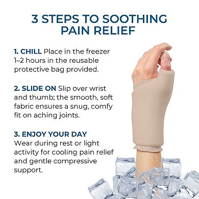 Cooling Compression Sleeve For Thumb and Wrist