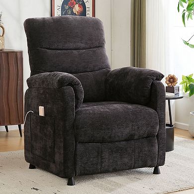 Electric Recliner,Sofa Recliner,Remote Control and Side Pockets,Adjustable Backrest and Footrest