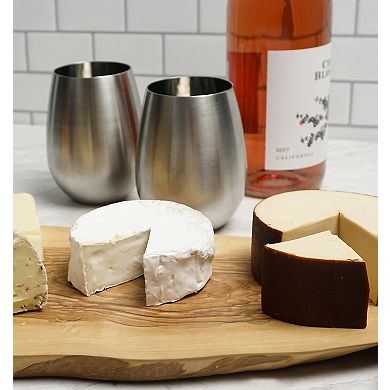 RSVP International Endurance Stainless Steel Stemless Cocktail Sets