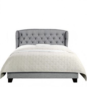 Modern Linen Platform Bed
