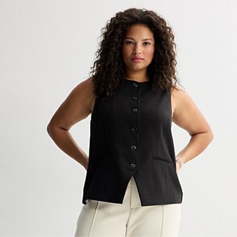 Juniors' Plus Size SO® Longline Vest