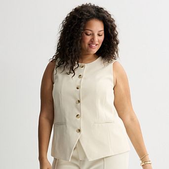 Juniors' Plus Size SO® Longline Vest