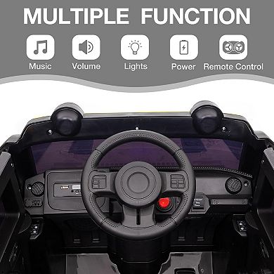 2-Seater 12V Ride-On Truck, 4WD, Remote Control & Spring Suspension