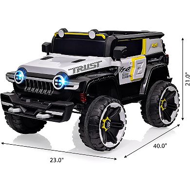 2-Seater 12V Ride-On Truck, 4WD, Remote Control & Spring Suspension